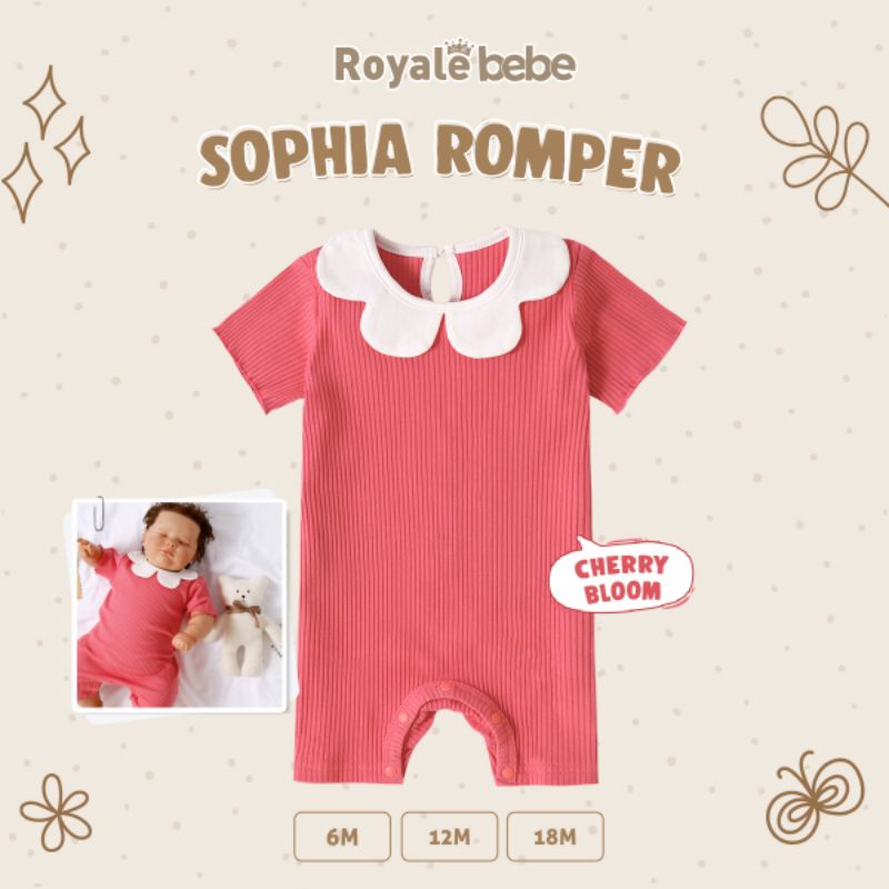 Royale Bebe Sophia Romper Sleepsuit Bayi Perempuan