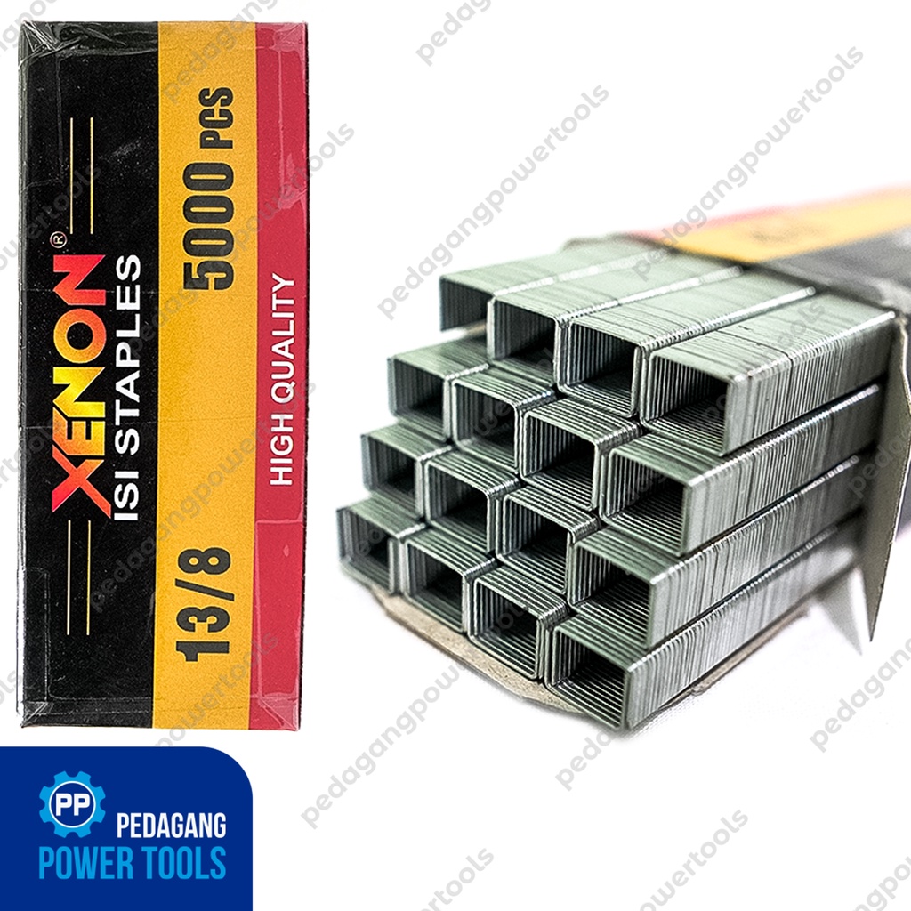 

XENON 13/8 ISI ULANG STAPLES TEMBAK REFILL STAPLE GUN TACKER 8 MM