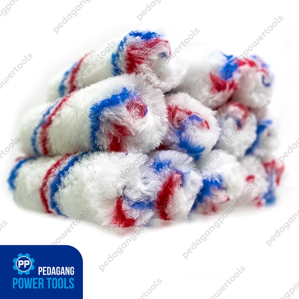 PINEHILL RB REFILL BULU KUAS ROLL CAT KAPAL SET 12 PCS PAINT ROLLER