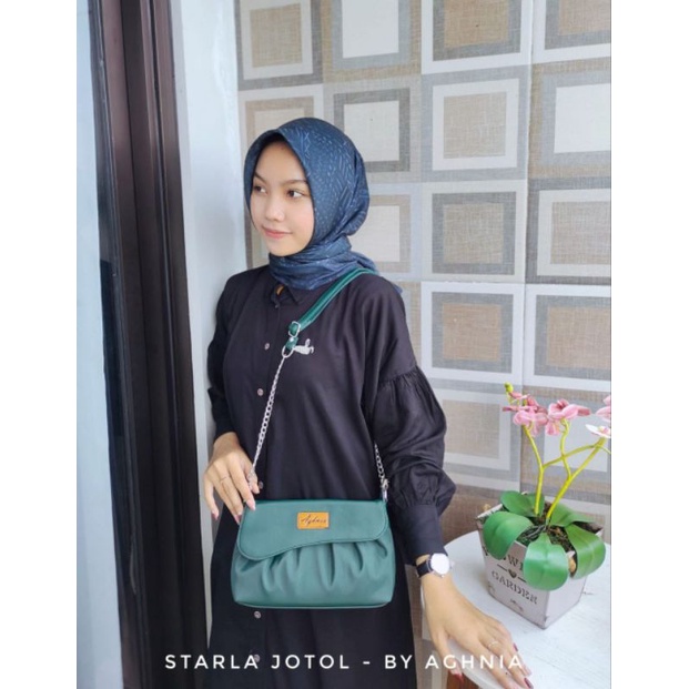 STARLA BAG BY AGHNIA // TAS SELEMPANG TALI RANTAI KOMBI tas anti air