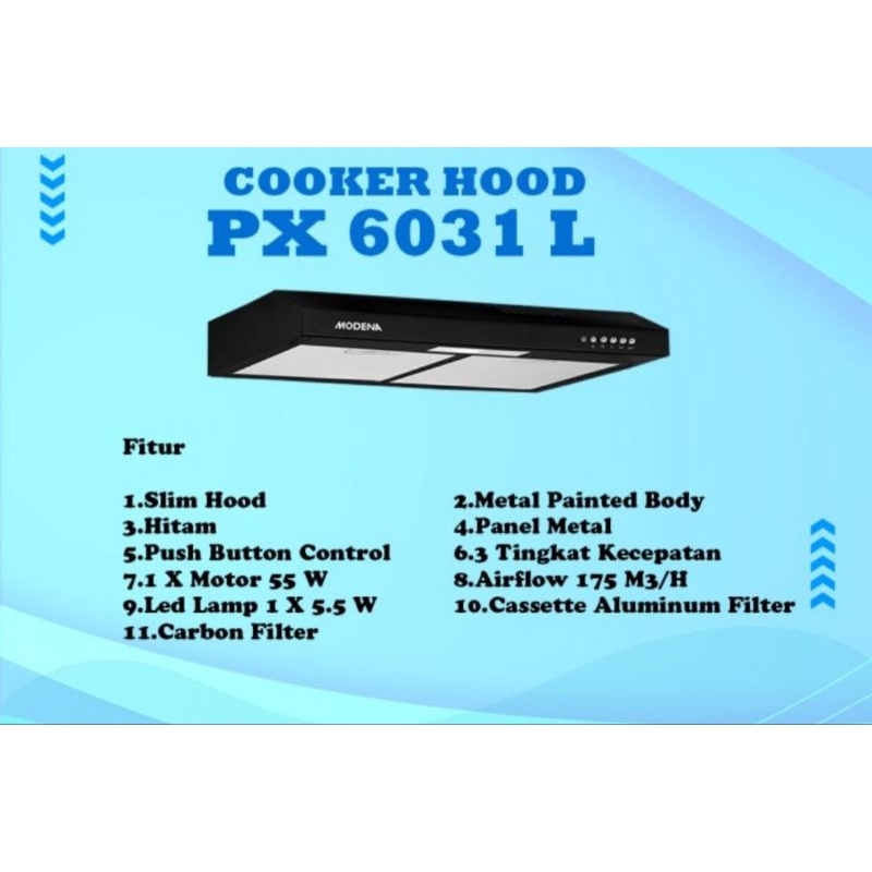 MODENA Slim Hood - PX 6031 L