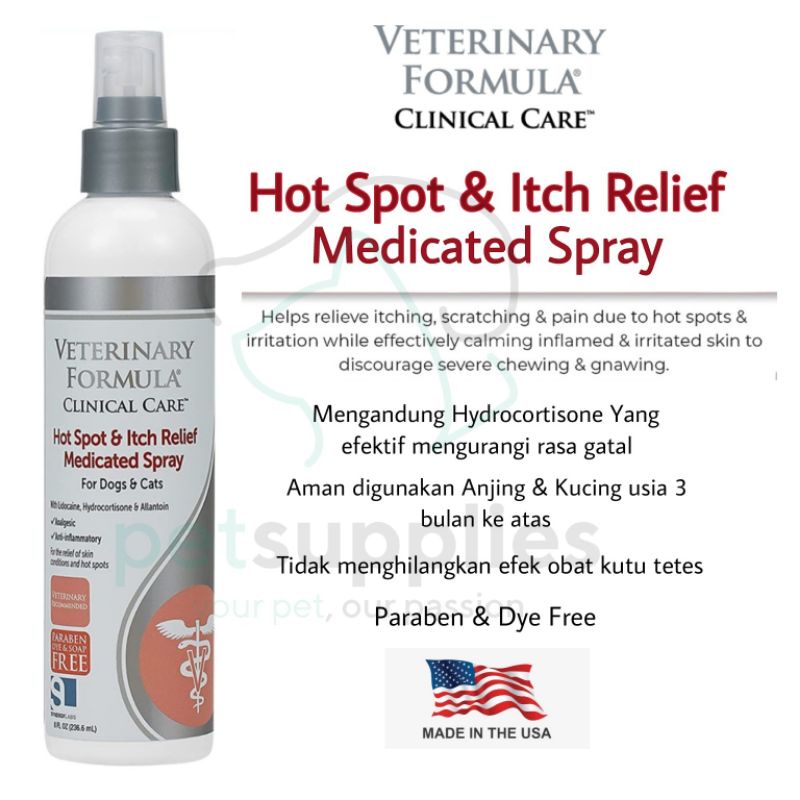 Spray anti gatal anjing kucing VETERINARY FORMULA (USA)