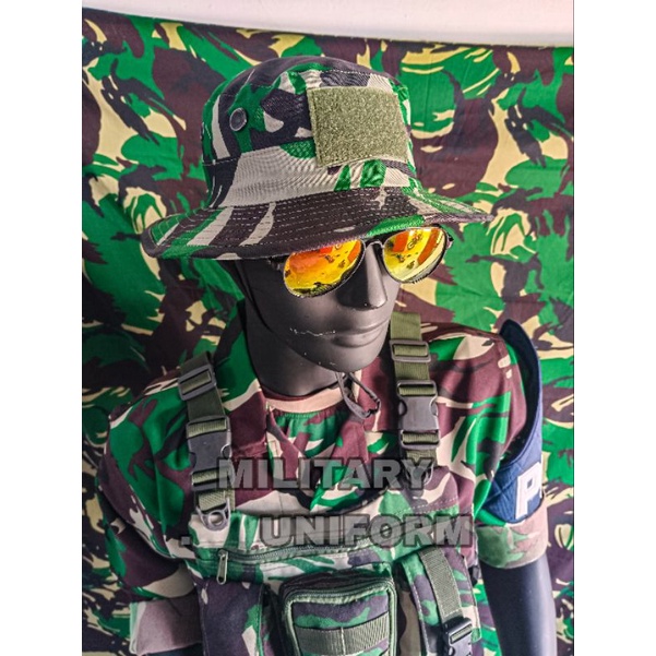 Topi rimba loreng tni ad topi rimba kawat malvinas/kasad