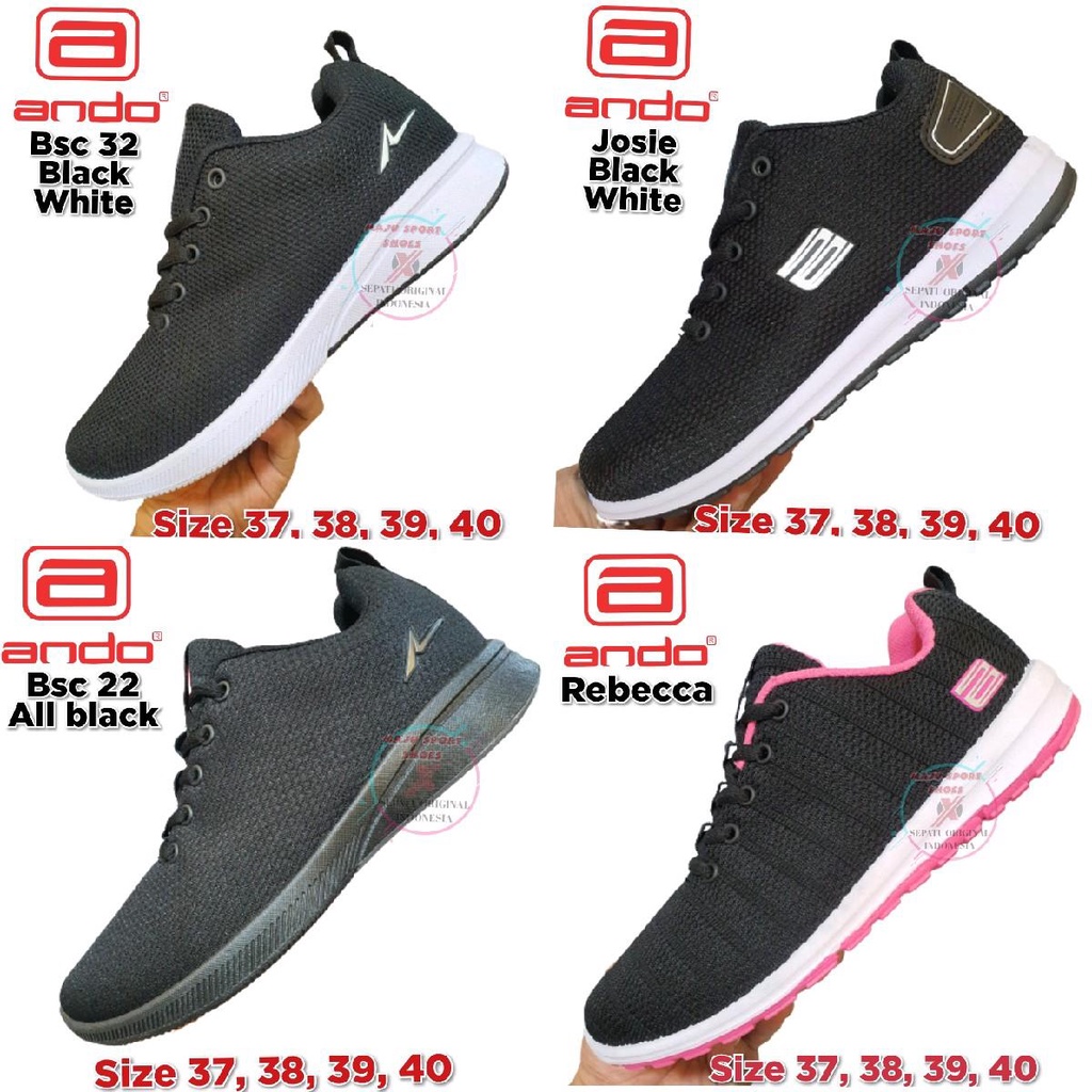 ANDO REBECCA / ANDO BSC DEWASA - SEPATU ORIGINAL ANDO SNEAKERS OLAHRAGA SENAM SEKOLAH RUNNING CEWEK