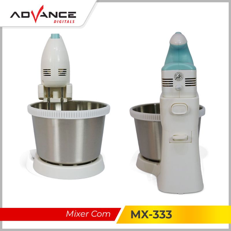 Advance Mixer Com 2 Liter Mangkok Stainless Putar MX-333