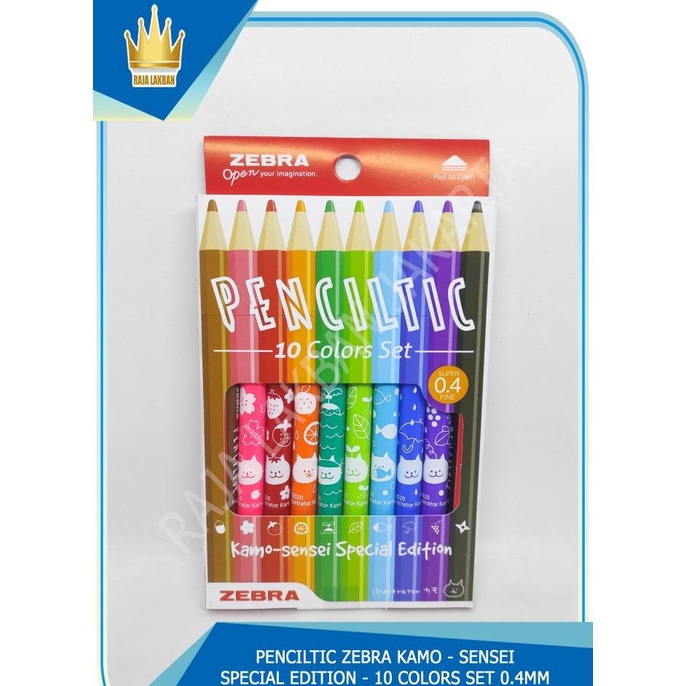 

MURAH Pulpen/Fineliner Zebra Penciltic SET 04 MM Waterbased Ink ECER/GROSIR