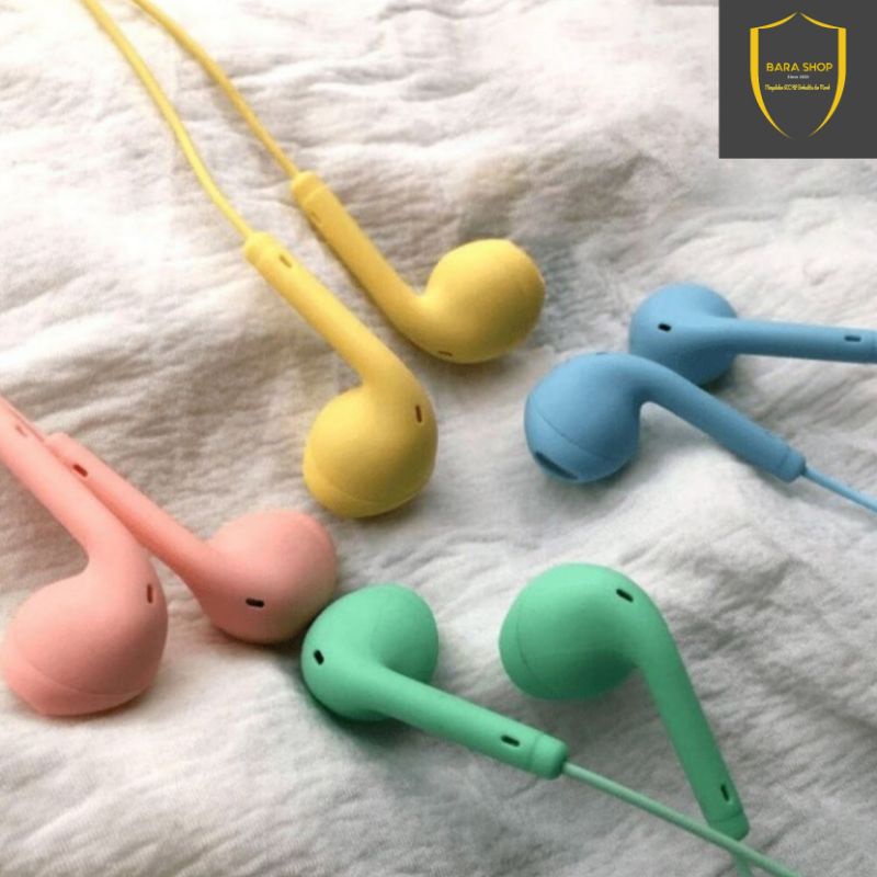 Headset / Handsfree U19 Macaron Hifi Extra Bass Matte full Colour For Earphone