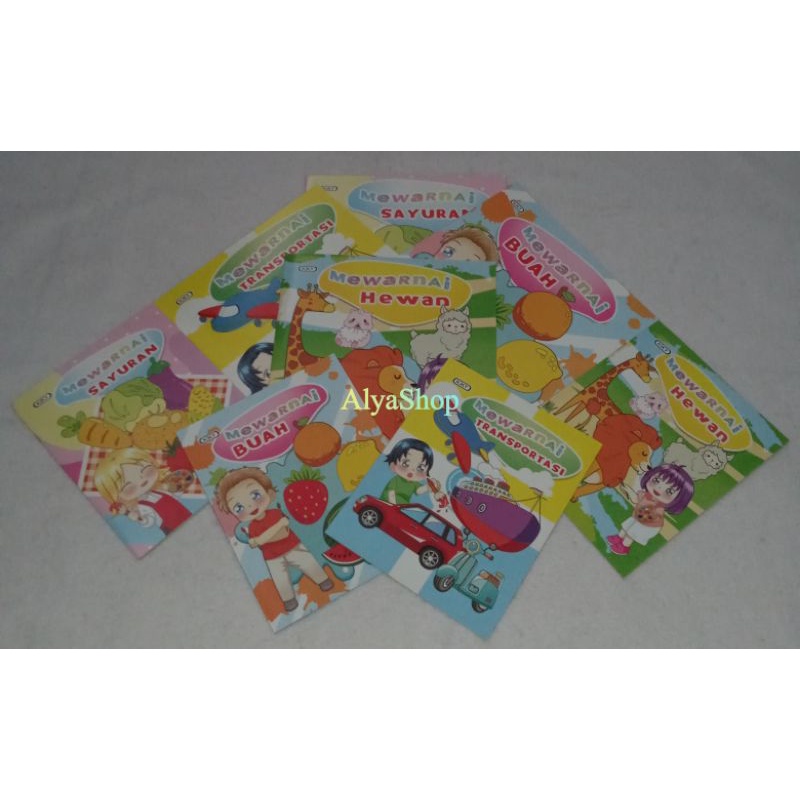 KIKI | Buku Mewarnai Ukuran Kecil dan Sedang | Buku Mewarnai Untuk Anak-anak