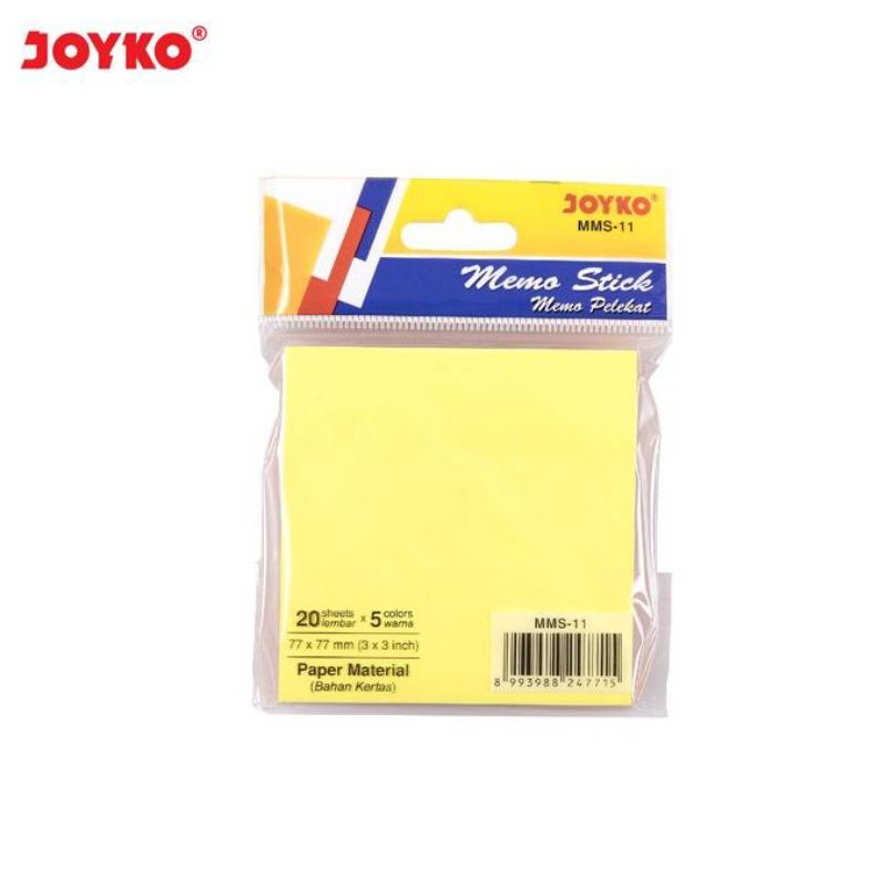 

memo stik | memo perekat | sticky note | joyko mms-11