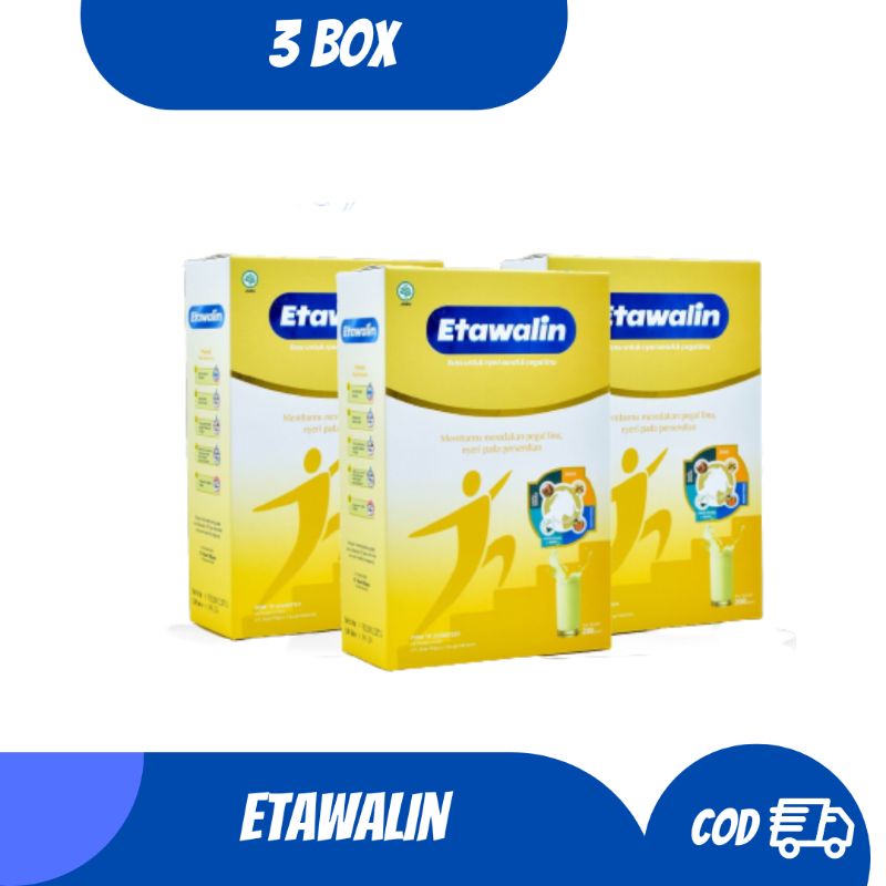 

[ 3 Box ] Etawalin Susu Kambing Etawa 200 Gram 1 Paket 3 Box