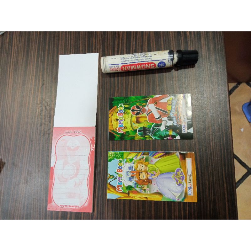 

memo book//buku memo kecil karakter isi 200 pcs