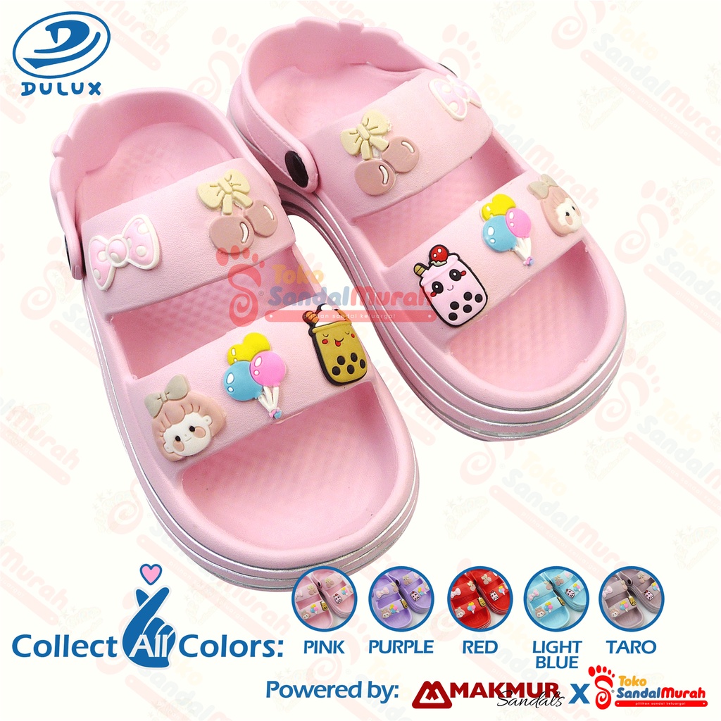 Toko Sendal Murah - Sandal FUJI Slop Anak Perempuan  Uk 30 - 35 / Sandal Anak Fashion Slop Tinggi / Sandal Anak Nyaman Santai/ Sandal Anak Slop Ringan / Sandal Slop EVA Anak [ Toko Sendal Murah  M 808 C ]