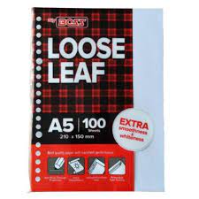 

LOOSE LEAF A5 100 LEMBAR / ISI BINDER A5 (ISI 100 LEMBAR) Bergaris