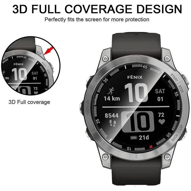 Hd Film Lengkung 3D Untuk Garmin Fenix7 7S 7x6 Pro sapphire Soft Full Cover Smart watch Film Pelindung Layar Untuk Garmin Forerunner 955 945 255 255 255S 245 45S 245 158 Aksesoris Jam Tangan