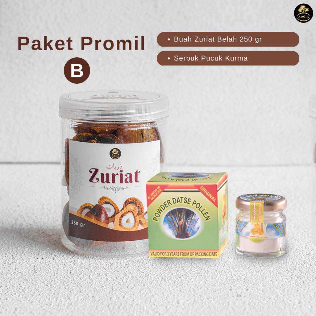 Buah Zuriat Belah Premium 100% Original Paket Promil