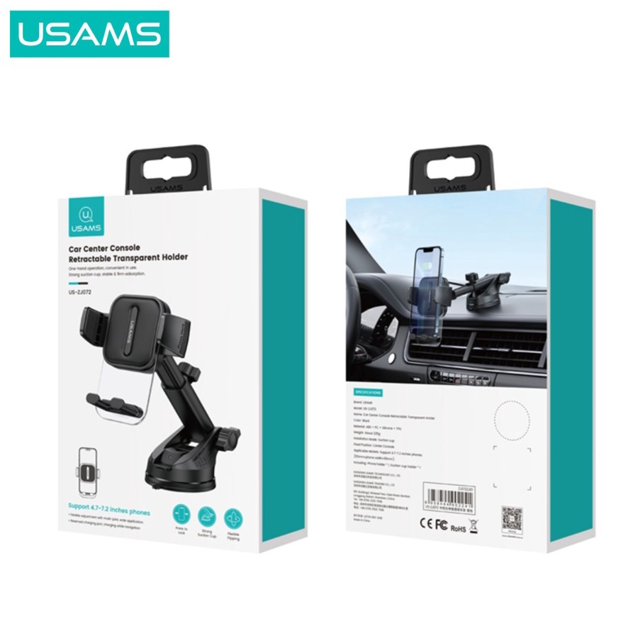 Car Holder Usams ZJ072 Transparent Holder Mobil 360 Rotation