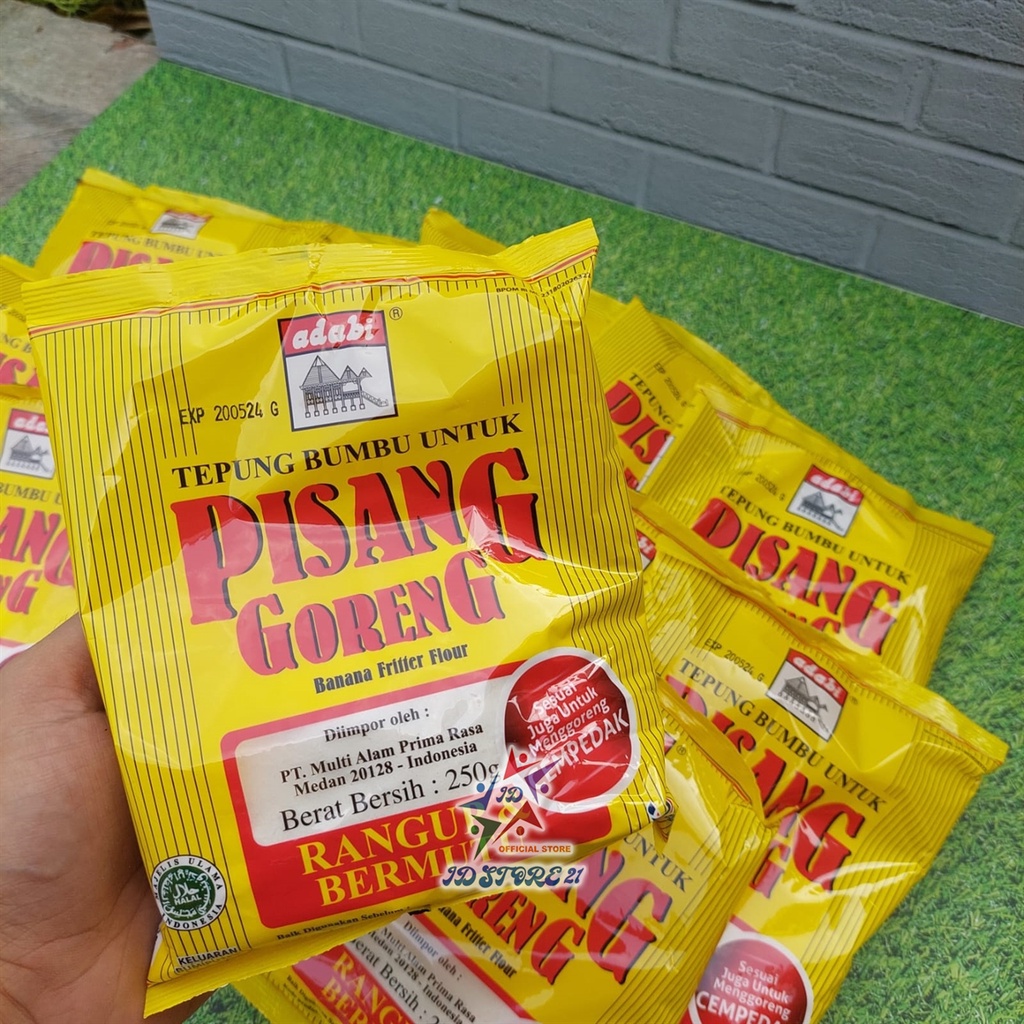 Tepung goreng pisang crispy Adabi 250 GR Halal / Tepung Pisang Goreng