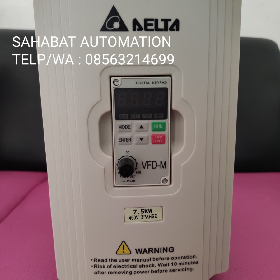 Inverter Delta 7,5 KW 7,5KW 10HP 3Phase 380V DELTA VFD075M43A