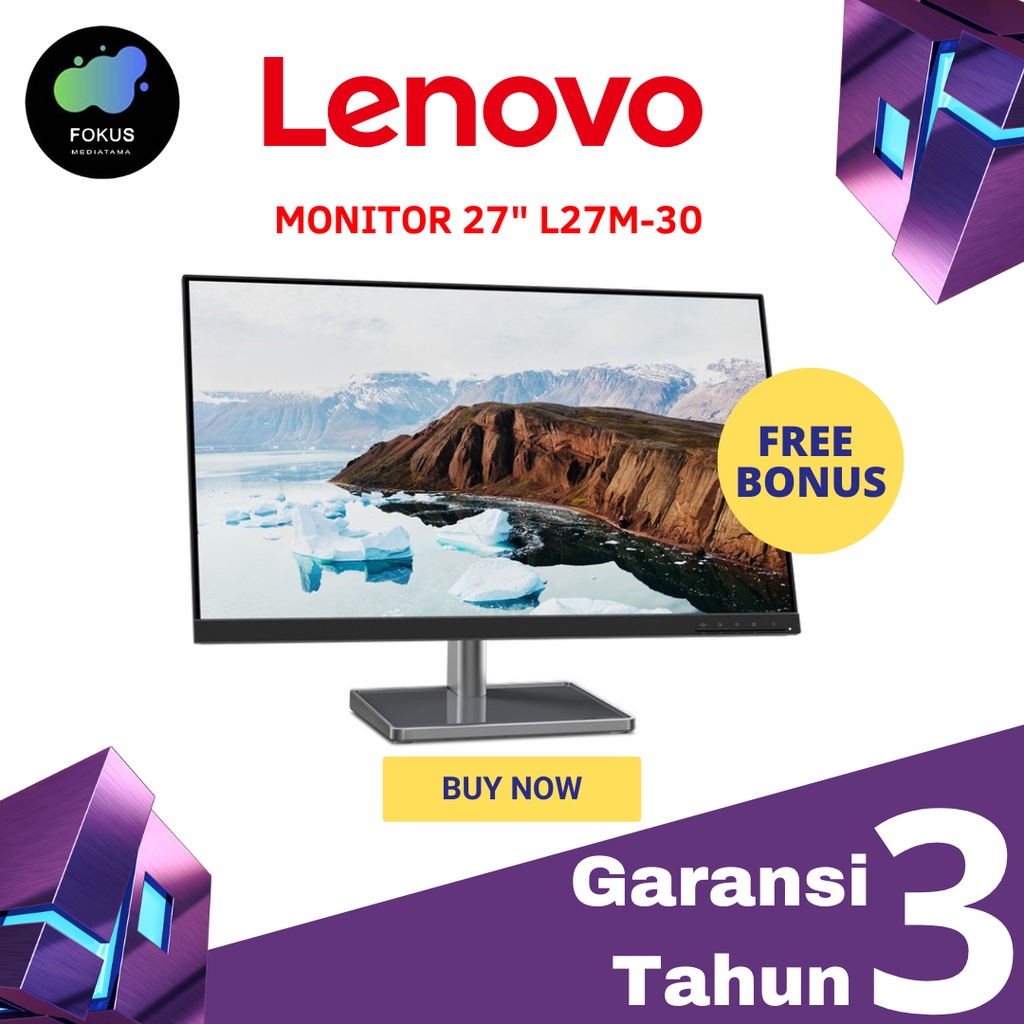 Monitor LED Lenovo L27m-30 27&quot; FHD IPS 75Hz USB Type C 4ms