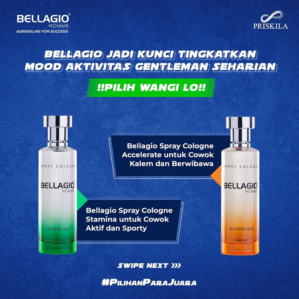 BELLAGIO SPRAY COLOGNE MEN PARFUM - 100 ML