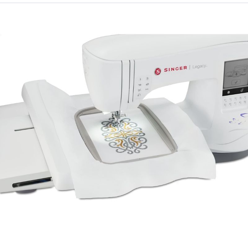 Mesin jahit dan bordir portabel Singer SE300 Legacy second seperti baru.