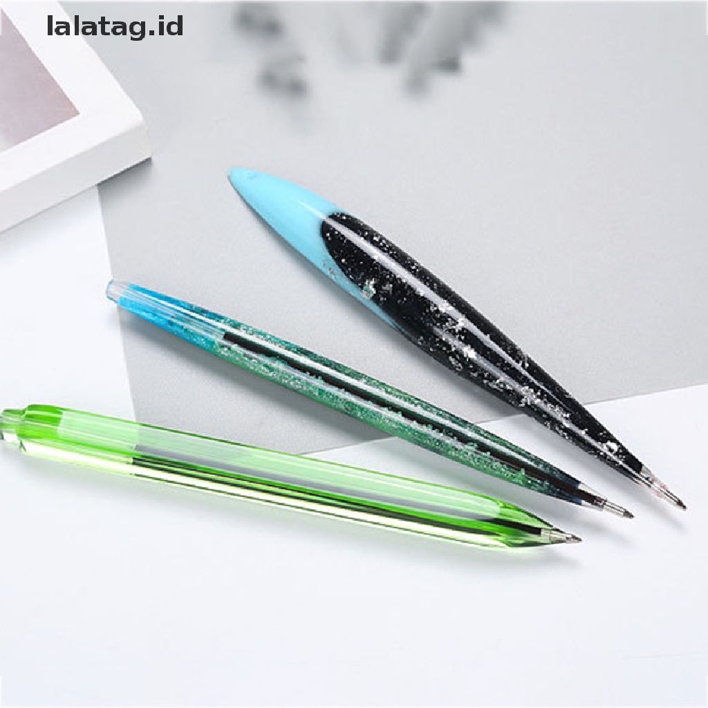 [lalatag] Pen Uv Resin Epoxy Silicone Mold DIY Ballpoint Pen Case Membuat Isi Ulang Alat [ID]