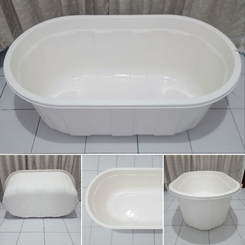 Fishpond - Bak Besar - Bak Mandi - Bathub Plastik - 250 Liter Putih (Stock Pribadi)