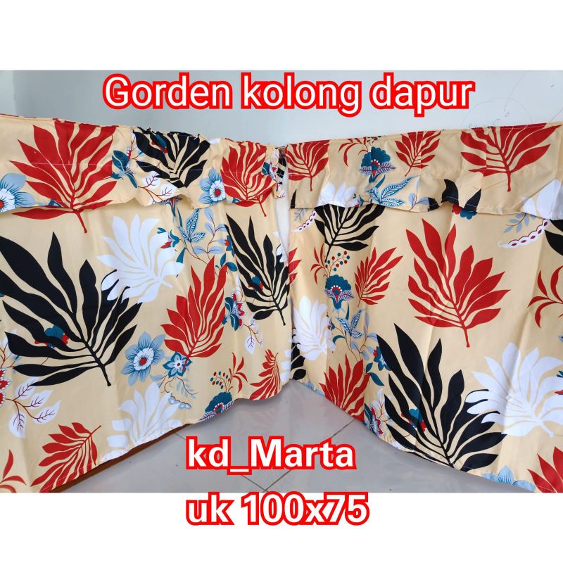 Gorden Kolong Dapur || hordeng kolong meja Produsen gorden Kolong Dapur