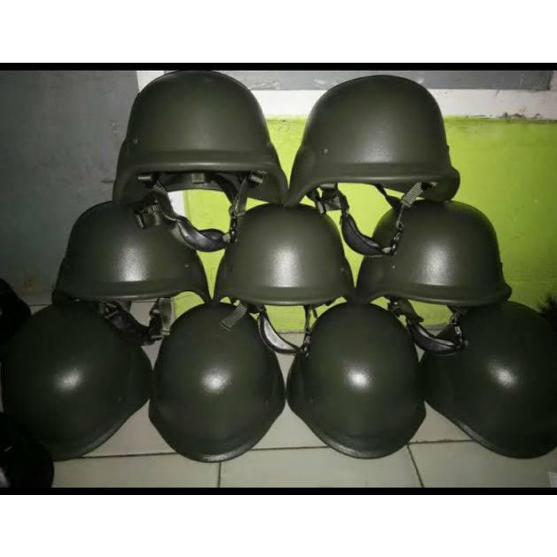 Helm 3in1 Pendidikan TNI Original/warna Hitam&amp;Hijau