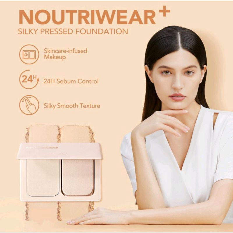 ☘️Yuri Kosmetik☘️ YOU NOUTRIWEAR SILKY PRESSED FOUNDATION FREE FOUNDATION 5ML