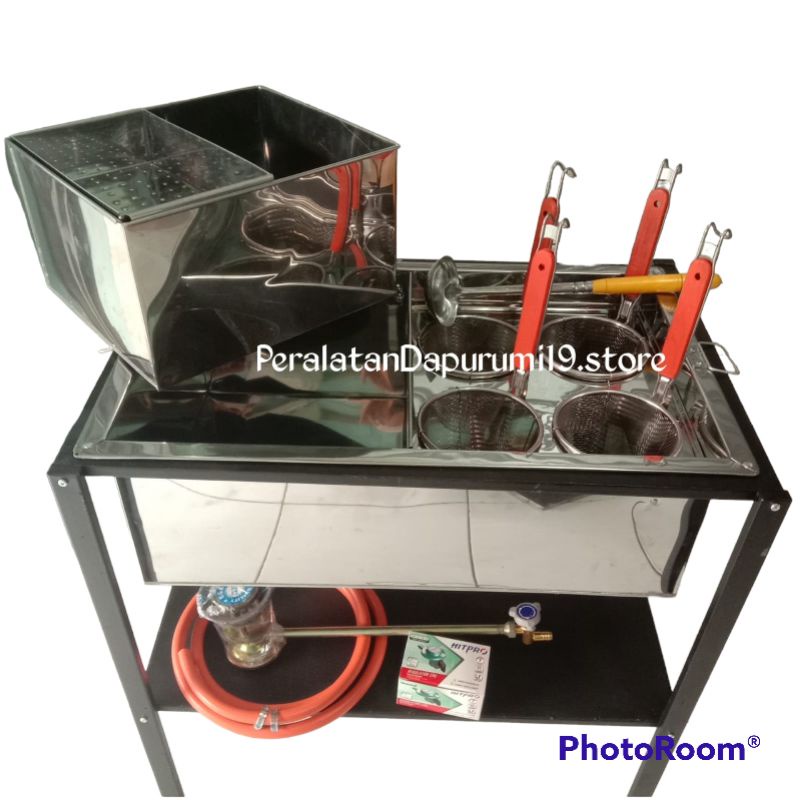 Dandang Mie kocok lengkap | Panci Mie Ayam Lubang 4 | Tong Mie Bakso