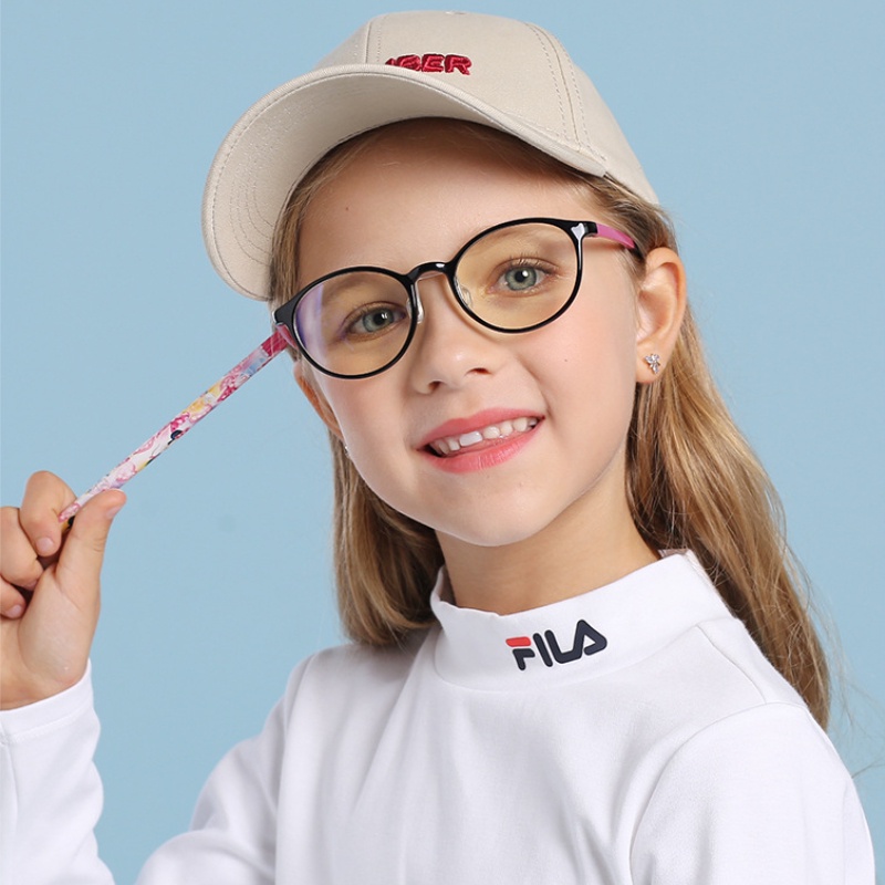 (YUZHU) Kacamata Anti Radiasi Untuk Anak-Anak Frame Oval Fleksibel Eyeglasses Anti Blue Light Eyeglasses for Children