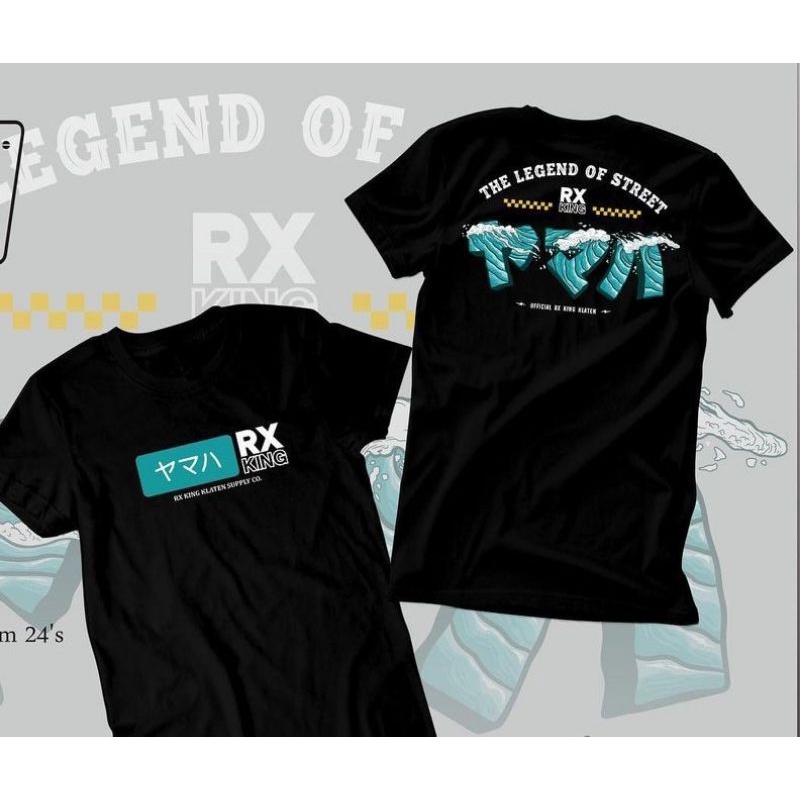 KAOS RX KING KLATEN DESAINS SIMPEL ADA 2 WARNA