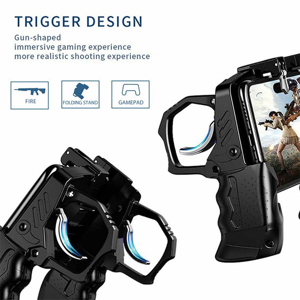 Original GAMEPAD Trigger Gun K21 Analog Controller L1 R1 Easy Clip PUBG FF CODM Joystick Holder Gaming