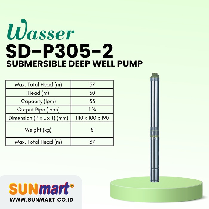WASSER SUBMERSIBLE DEEP WELL PUMP