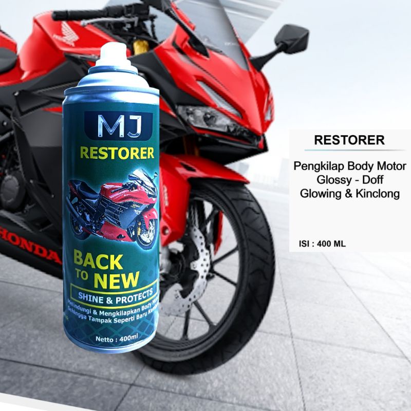 MJ NEW restorer Pengkilap motor /Penghitam kendaraan/motor/mobil/body dofp/glossy/daun talas