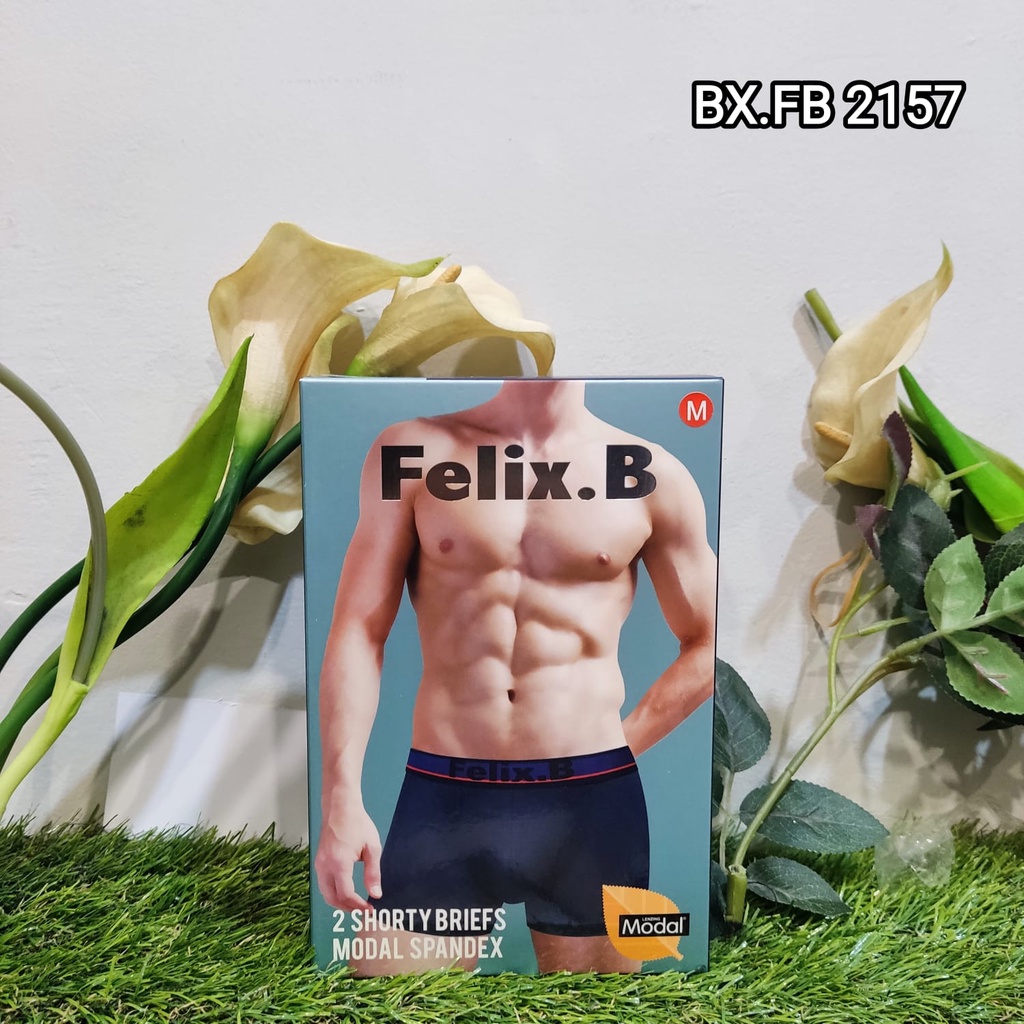 FELIX B Celana Boxer Pria FB 2157 1Box Isi 2 Pcs