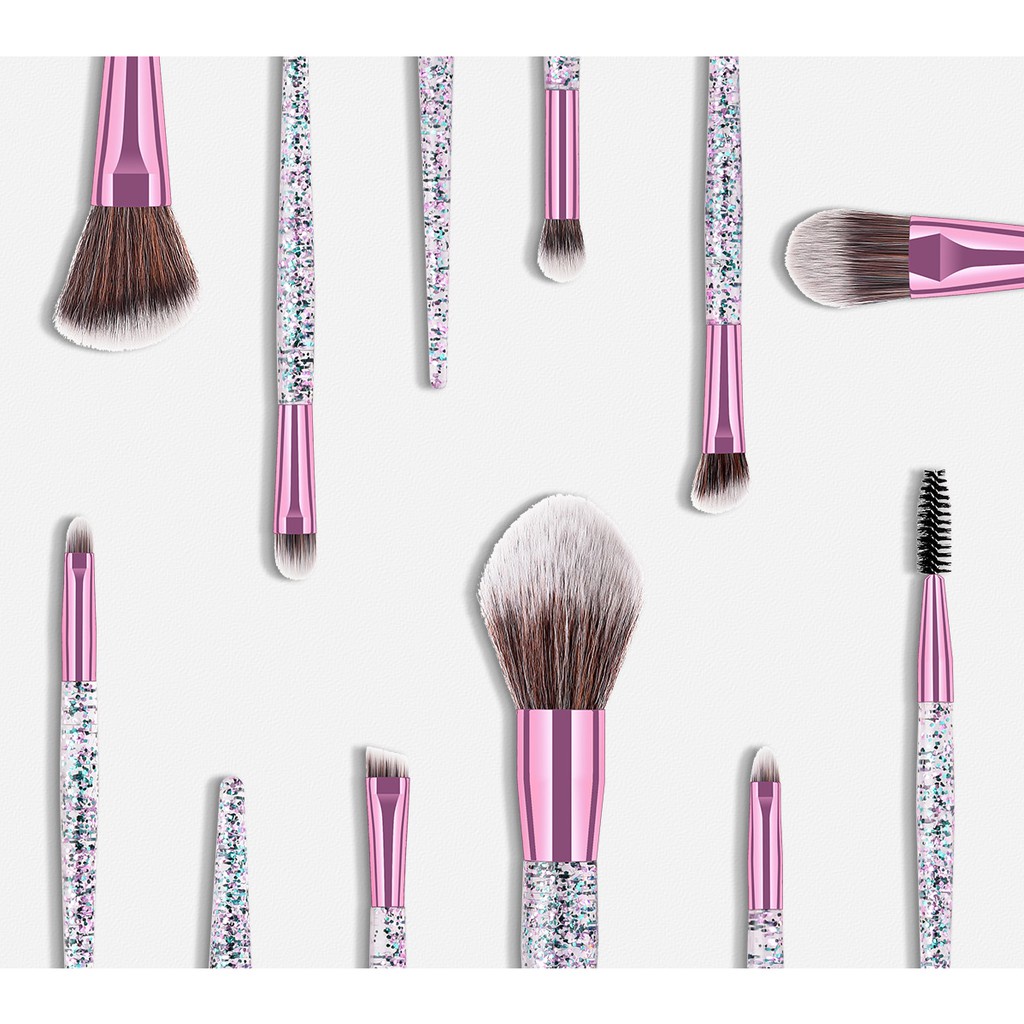 Brush Glitter Set Isi 10pcs Brush Make Up Set Make Up Brush Make Up Glitter Kuas Makeup Set