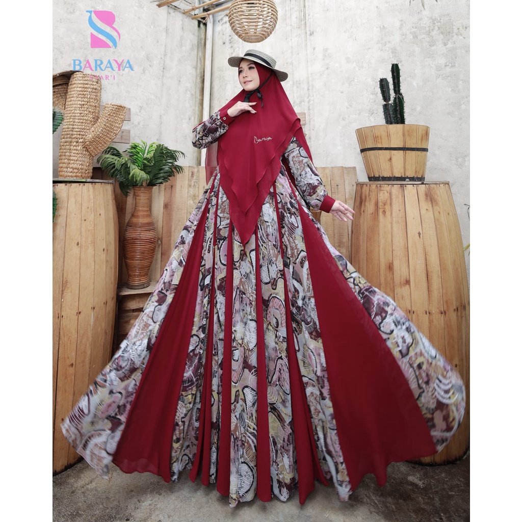Pecah 8 Series By Baraya Syar'i ORI Hijab Gamis Syar'i Original Kekinian Terlaris Termurah Bestselle