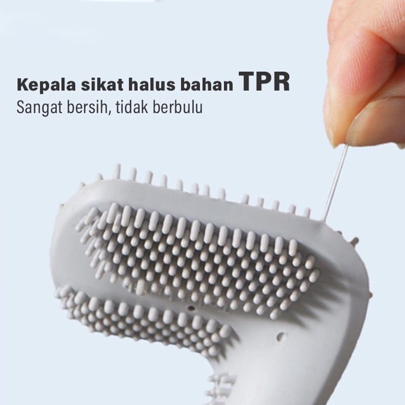Tmall88 Sikat WC Silikon Brush Toilet Silicone High Quality / Sikat Pembersih Kamar Mandi Real Pict