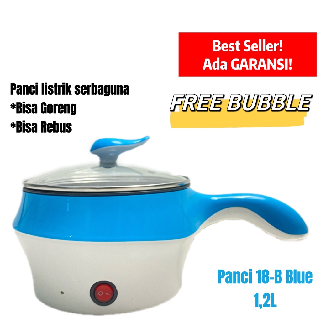 ❤Freedom❤ POT Listrik Panci Listrik Serbaguna 1.2L - Panci MultiFungsi - Panci Rebus Tumis Penggorengan Anti Lengket - Kompor listrik mini - Panci Mini