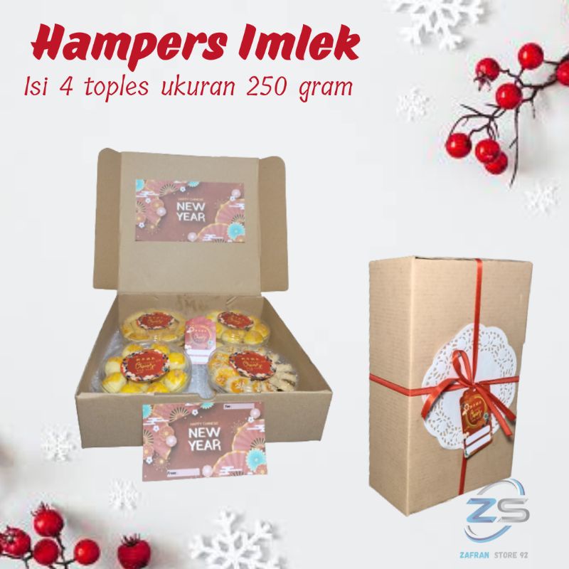 

Hampers Imlek isi 4 Toples (250 gram per toples)