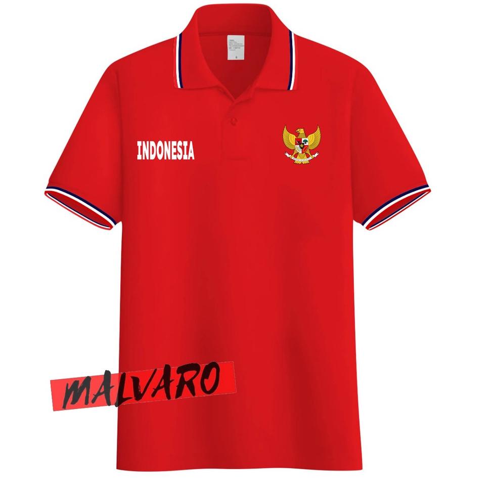 AC.23Ja23ᵁ ▪ MALVARO Polo Shirt / Polo List / Kaos Kerah Pria / Kaos Polo / Tshirt Pria N-4 (CL)