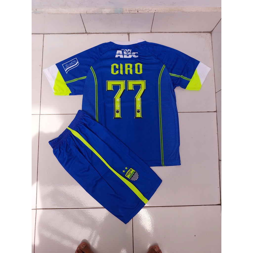 setelan baju bola anak persib bandung printing/setelan baju bola ciro persib bandung