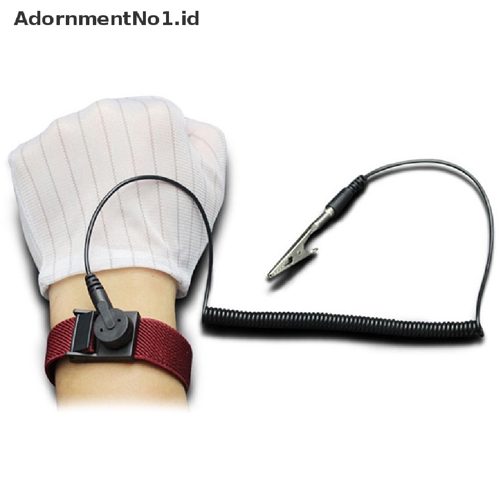 [AdornmentNo1] Tali Jam Tangan Anti Statis ESD Discharge Bands Static-Release Wristband Dengan Klip [ID]