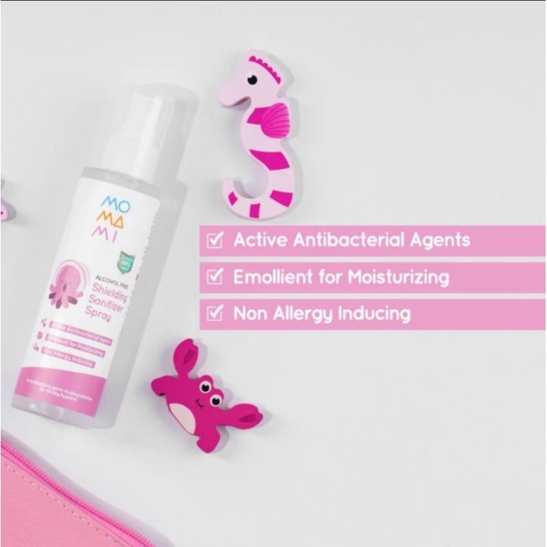 Momami Shielding Sanitizer Spray Pembersih Tangan Bayi Spray 100ml / Hand Sanitizer Bayi