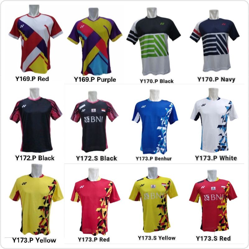 Jersey Atasan Olahraga Badminton / Baju Bulutangkis / Baju Olahraga Murah / Kaos Bulutangkis Pria Wanita / Atasan Badminton Lokal / Kaos Latihan / Baju Lomba / Yy Vic Lin / Jersey Badminton Dewasa