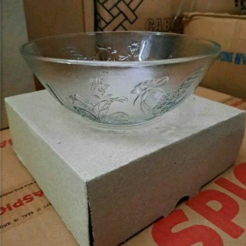 Mangkok Kaca Bening Tanpa Tutup / Mangkok Murah / Mangkok Souvernir / Mangkok Bakso