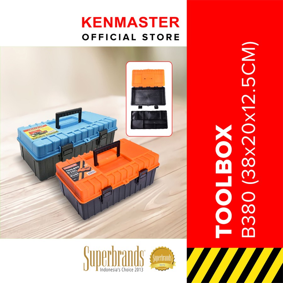 Kenmaster Tool Box K-380 (Medium Size) Tempat penyimpanan perkakas