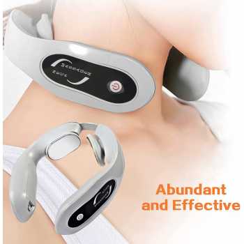 Alat Pijat Leher Elektrik Neck Massager Compress / Alat Terapi Pijat Leher Pegal Capek Elektrik Rechargable Pelancar Darah / Massage Pijat Terapi Leher Tubuh Refleksi Elektrik Infrared Magnetic / Alat Pijat Kesehatan Pria Wanita Penghilang Pegal Murah